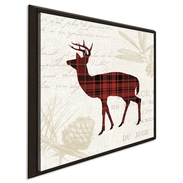 "Plaid Lodge II" Giclee Stretched Canvas Wall Art