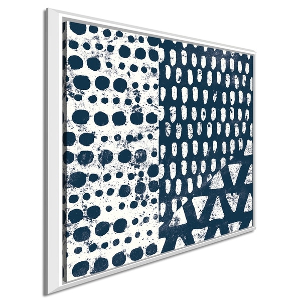 Moira Hershey "Mark Making Tile III" Giclee Stretched Canvas Wall Art