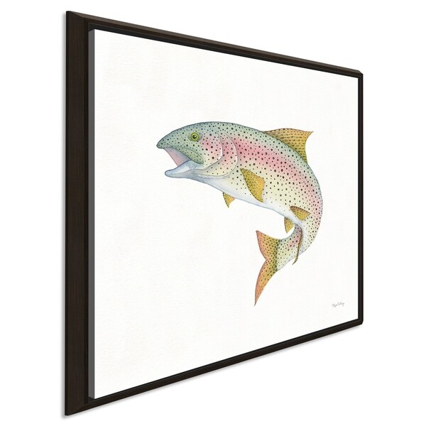Elyse DeNeige "Gone Fishin Rainbow" Giclee Stretched Canvas Wall Art