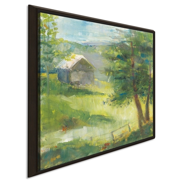 Sue Schlabach "Gray Barn" Giclee Stretched Canvas Wall Art