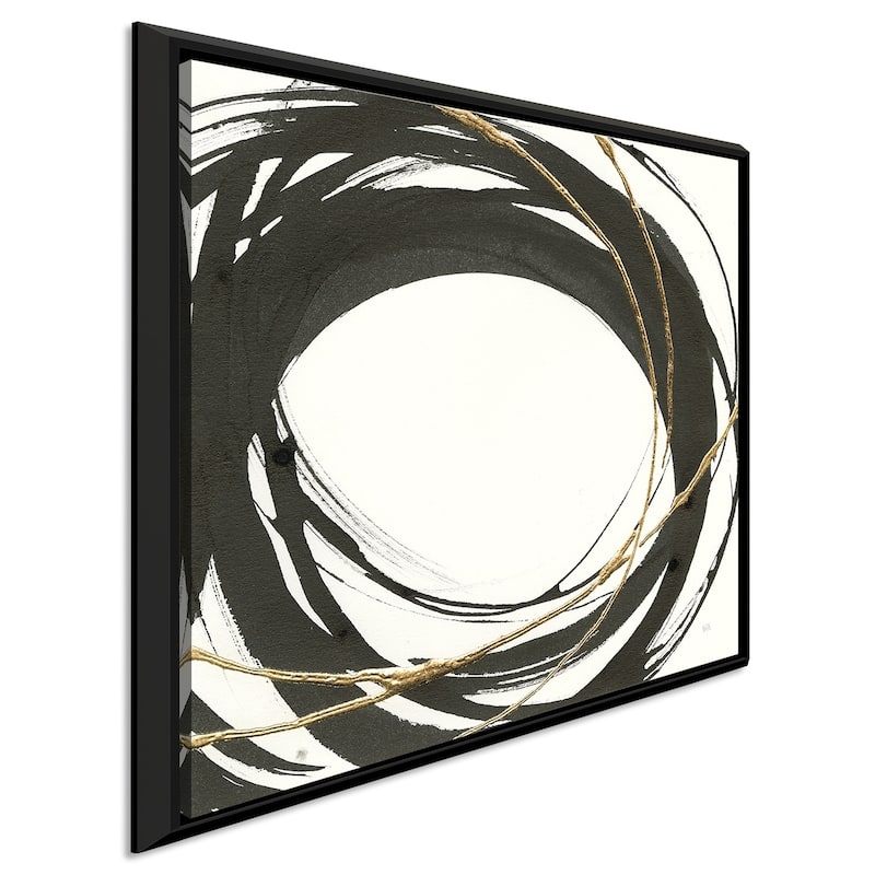 Chris Paschke "Gilded Enso III" Giclee Stretched Canvas Wall Art