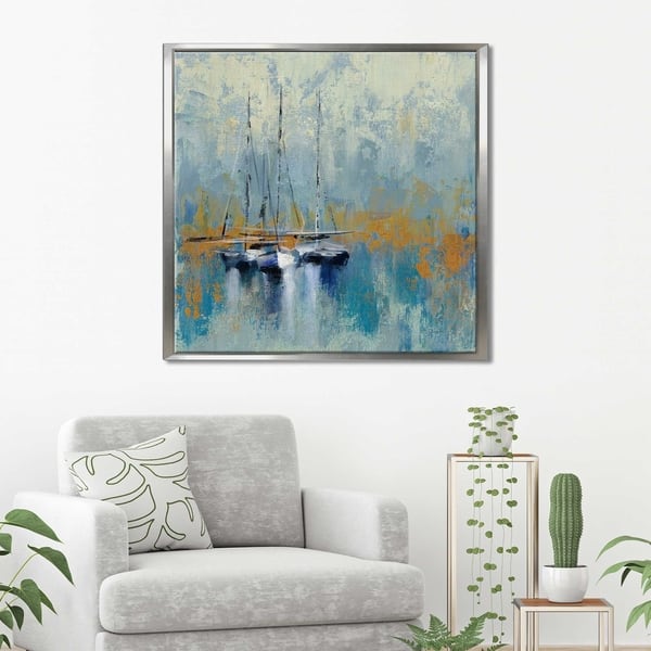 Silvia Vileva Boats In The Harbor Iii Giclee Stretched Canvas Wall Art Silvia Vileva Boats In The Harbor Iii Giclee Stretched Canvas Wall Art