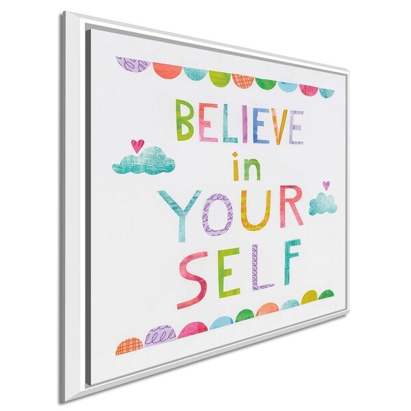 Melissa Averinos "Unicorn Magic VI Clouds" Canvas Print in Floating Frame