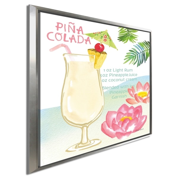 Beth Grove "Tropical Getaway II" Giclee Stretched Canvas Wall Art