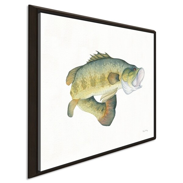 Elyse DeNeige "Gone Fishin Large Mouth" Giclee Stretched Canvas Wall Art
