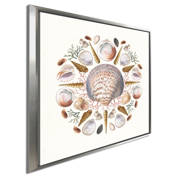 "Ocean Mandala I" Giclee Stretched Canvas Wall Art