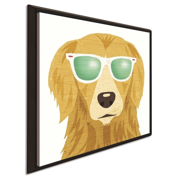 Michael Mullan "Beach Bums Golden I"Canvas Print in Floating Frame