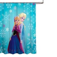 Disney Frozen Elsa and Anna Fabric Shower Curtain - Bed Bath & Beyond ...