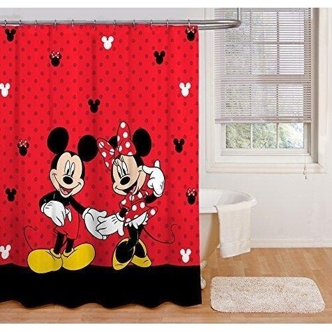 Shop Disney Mickey Mouse And Minnie Mouse 70 X 72 Fabric Shower
