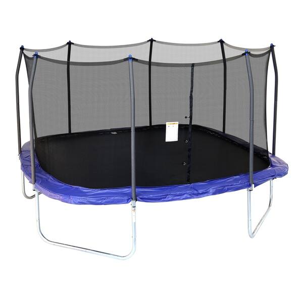 Skywalker Trampolines 14 Square Trampoline With Enclosure Blue Overstock 20464954