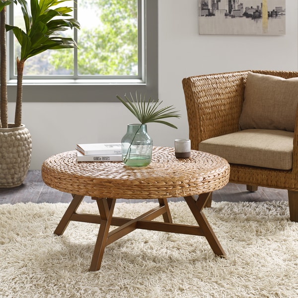 Carson Carrington Moisakula Brown Round Coffee Table