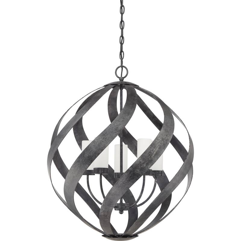 Quoizel Blacksmith Old Black 5-light Pendant