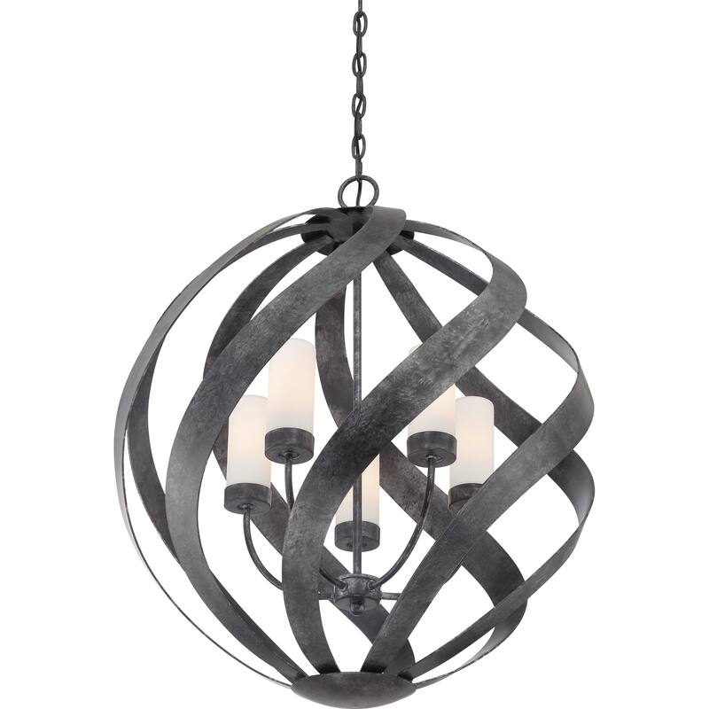 Quoizel Blacksmith Old Black 5-light Pendant