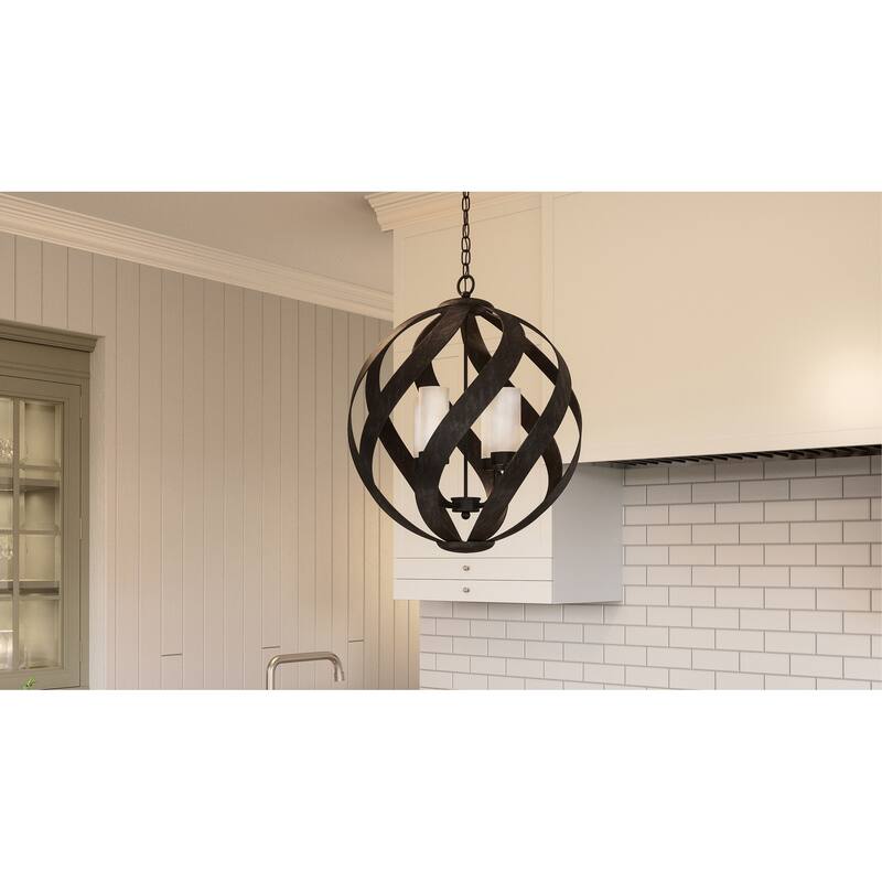 Quoizel Blacksmith Old Black 5-light Pendant