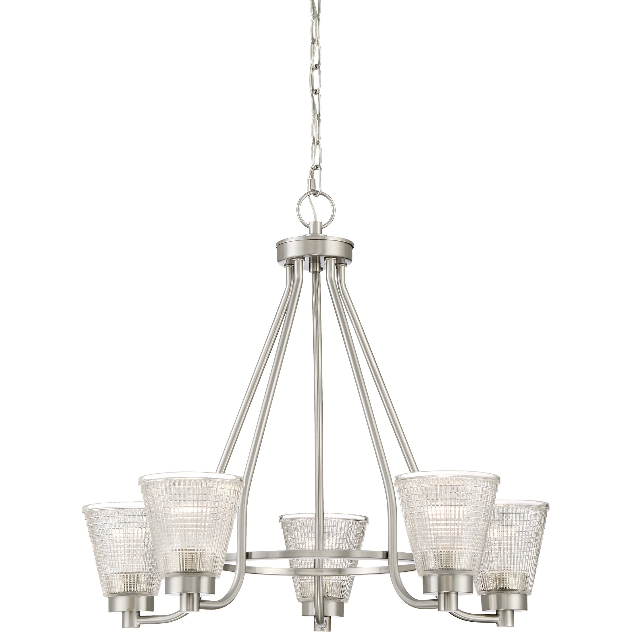 Quoizel Ardmore Brushed Nickel 5-light Chandelier (A19) - Chandeliers For Bedrooms by Overstock.com
