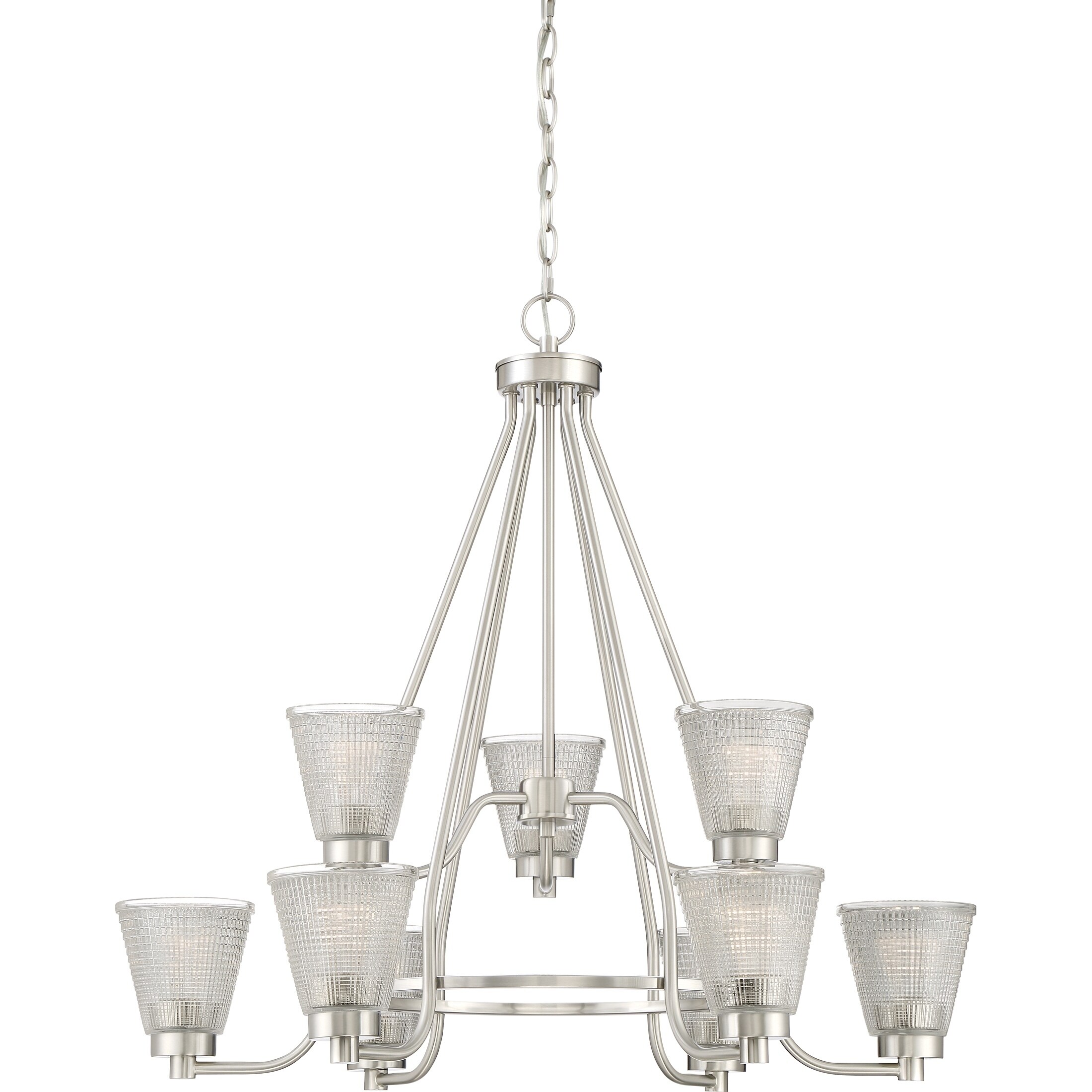 Quoizel Ardmore Brushed Nickel 9-light Chandelier - Chandeliers For Bedrooms by Overstock.com