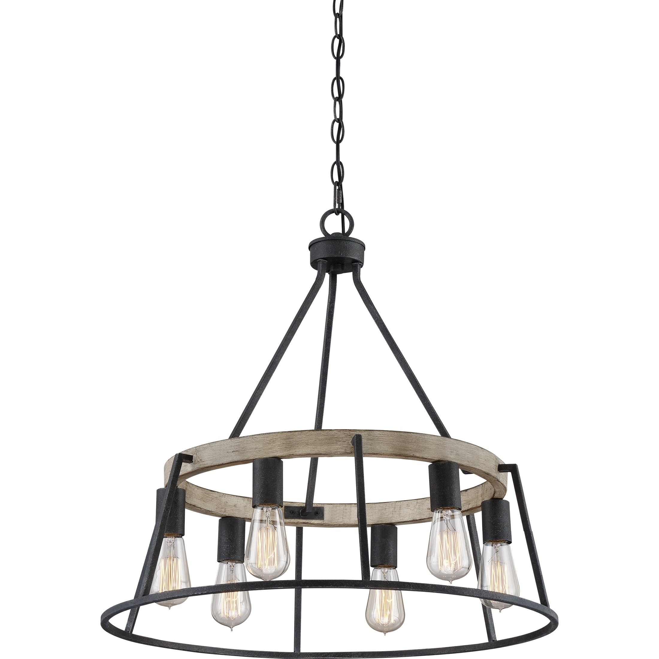 Quoizel Brockton Grey Ash Chandelier - Chandeliers For Bedrooms by Overstock.com