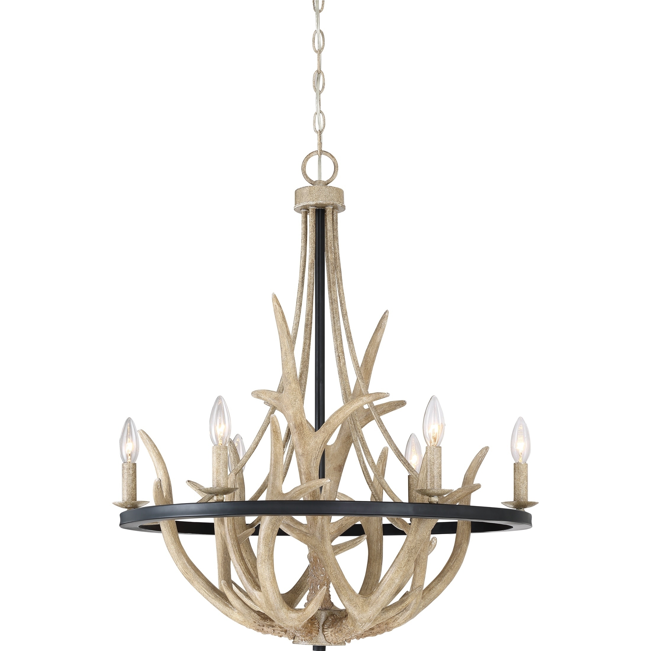 Quoizel Journey Earth Black 6-light Chandelier - Chandeliers For Bedrooms by Overstock.com