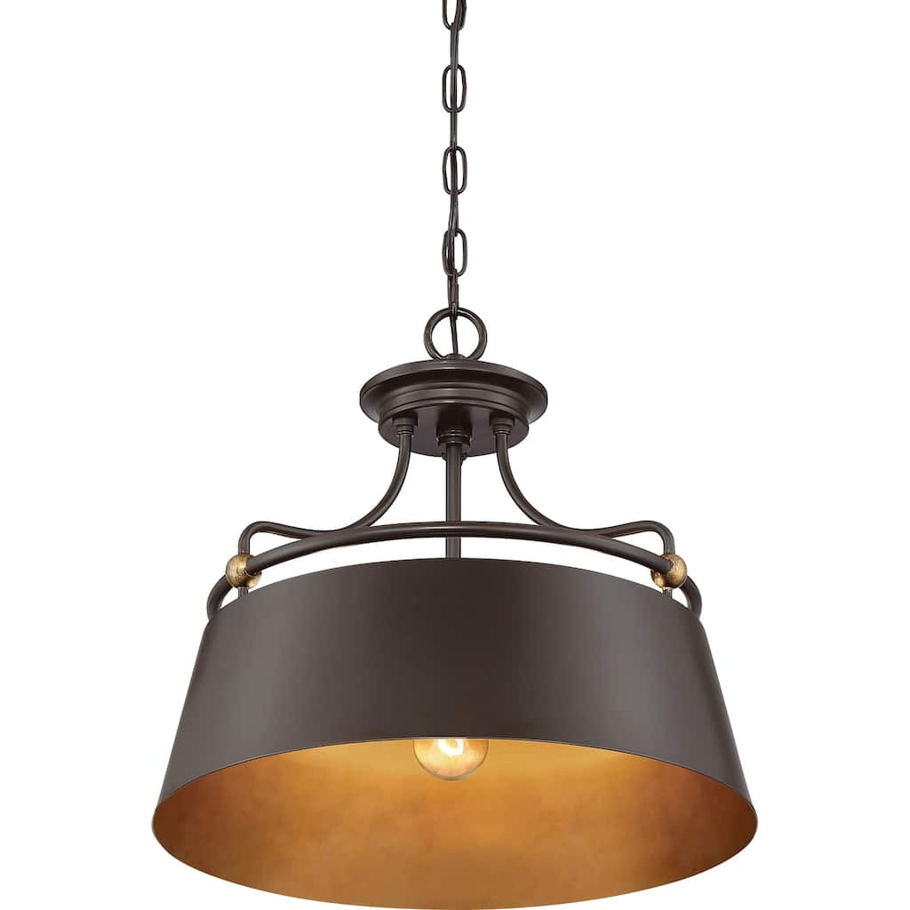 Quoizel Fairview Western Bronze 3-light Pendant