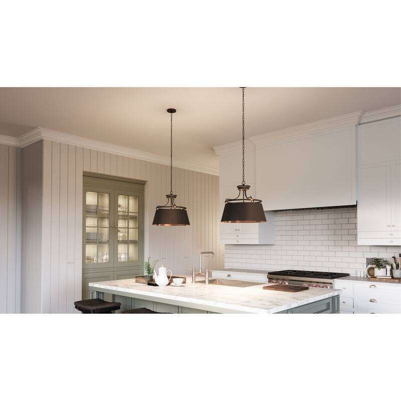 Quoizel Fairview Western Bronze 3-light Pendant