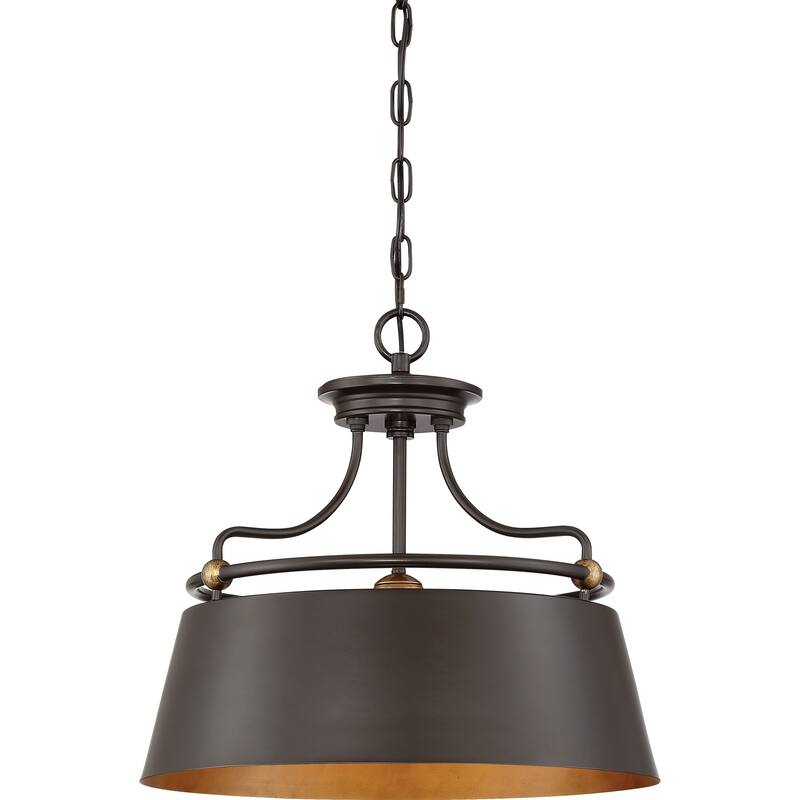 Quoizel Fairview Western Bronze 3-light Pendant