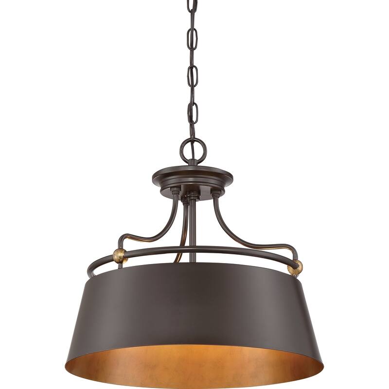 Quoizel Fairview Western Bronze 3-light Pendant