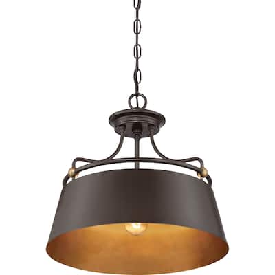 Quoizel Fairview Western Bronze 3-light Pendant