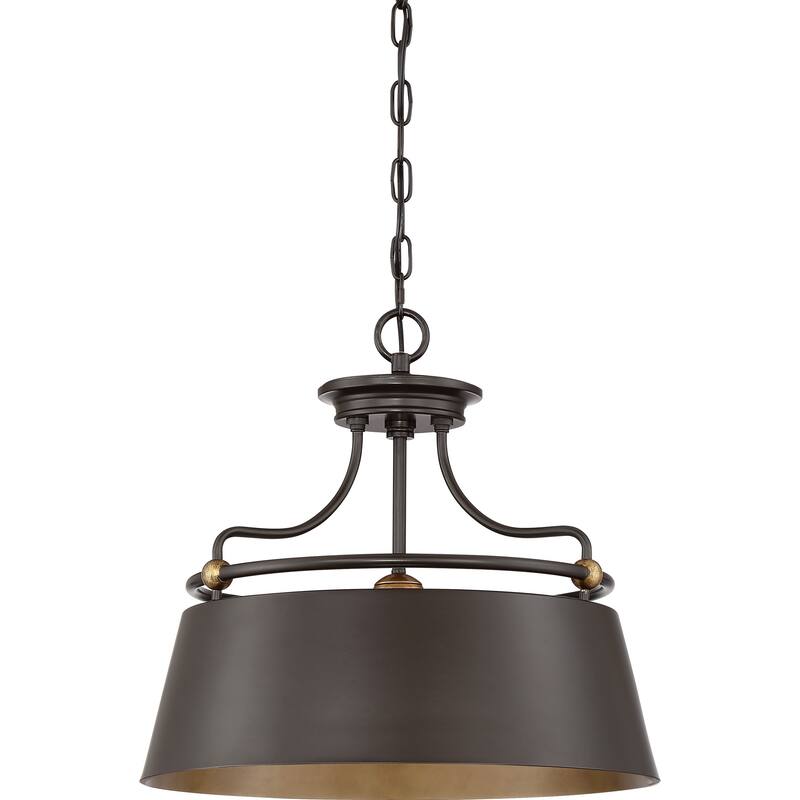 Quoizel Fairview Western Bronze 3-light Pendant