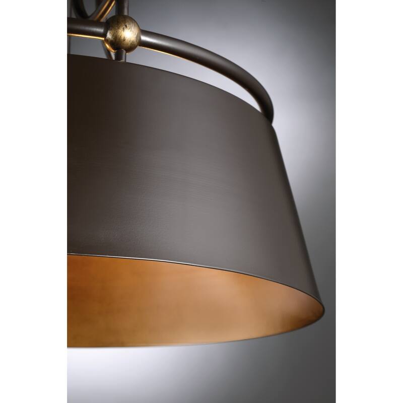 Quoizel Fairview Western Bronze 3-light Pendant