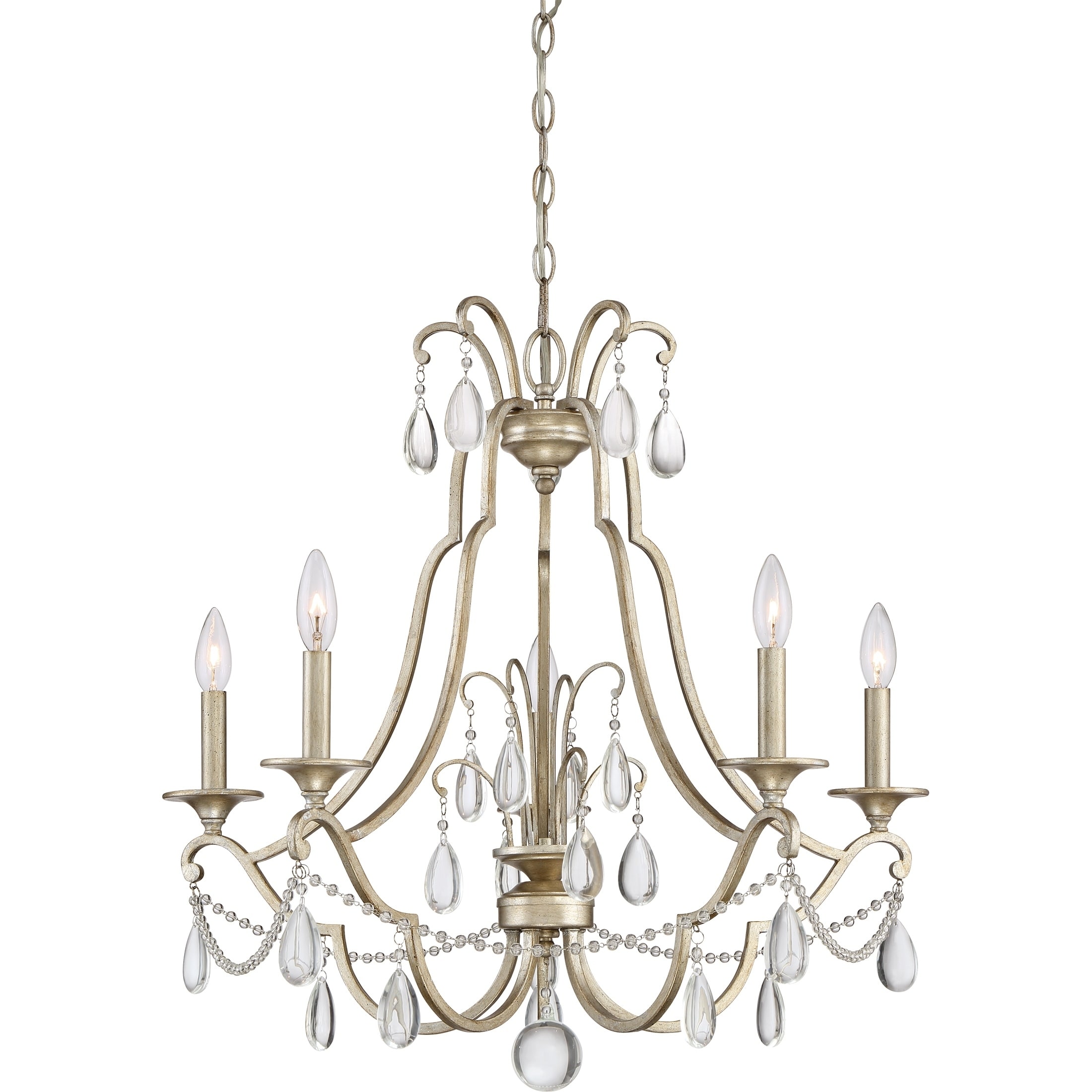 Quoizel Regent Vintage Gold 5-light Chandelier - Chandeliers For Bedrooms by Overstock.com