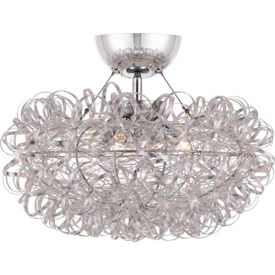 Quoizel Platinum Collection Pageant Polished Chrome Semi-flush Mount