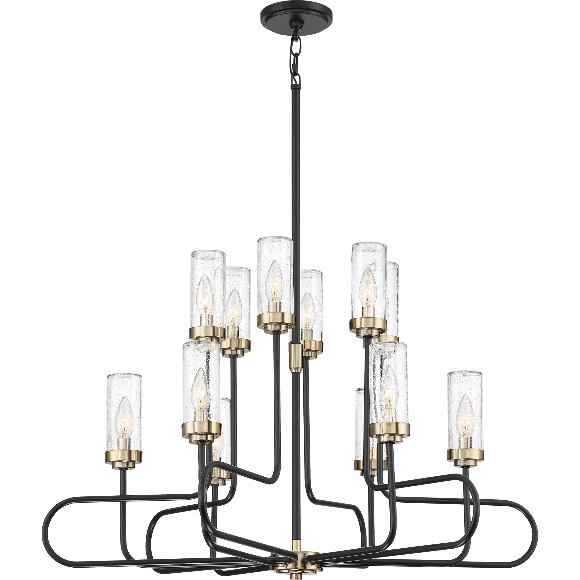 Quoizel Tenor Earth Black 12-light Chandelier - Chandeliers For Bedrooms by Overstock.com