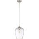 preview thumbnail 1 of 2, Quoizel Towne Brushed Nickel Mini Pendant