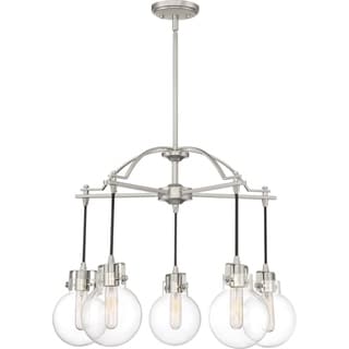 Quoizel Sidwell Steel 5-light Chandelier (Nickel) - Chandeliers For Bedrooms by Overstock.com