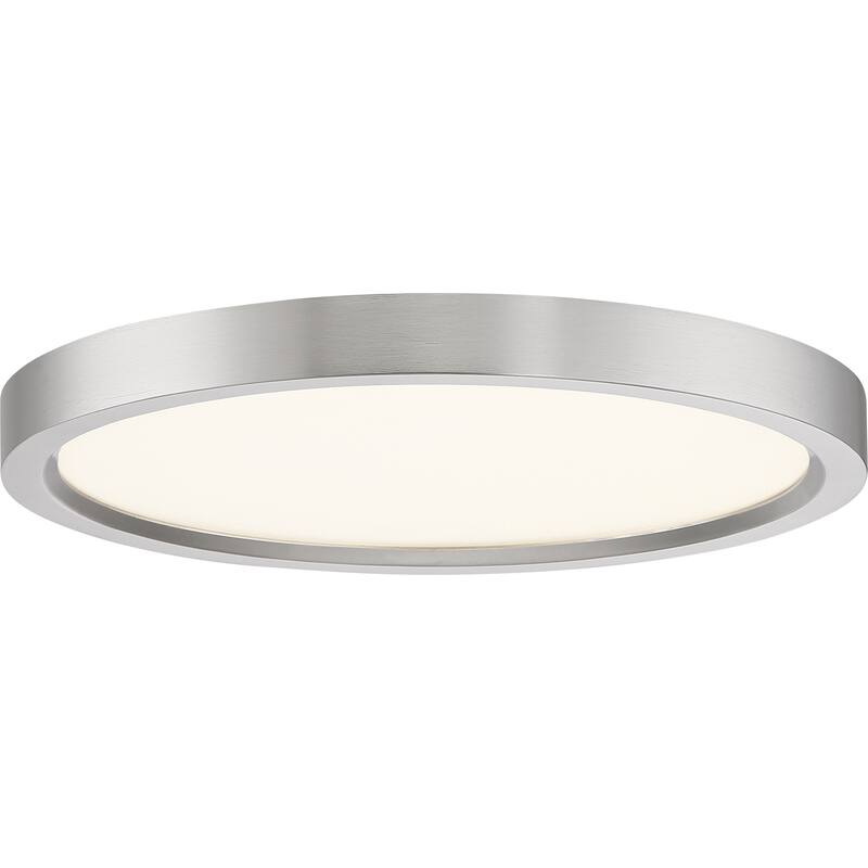Quoizel Outskirt Aluminum 15-watt Flush Mount - Silver