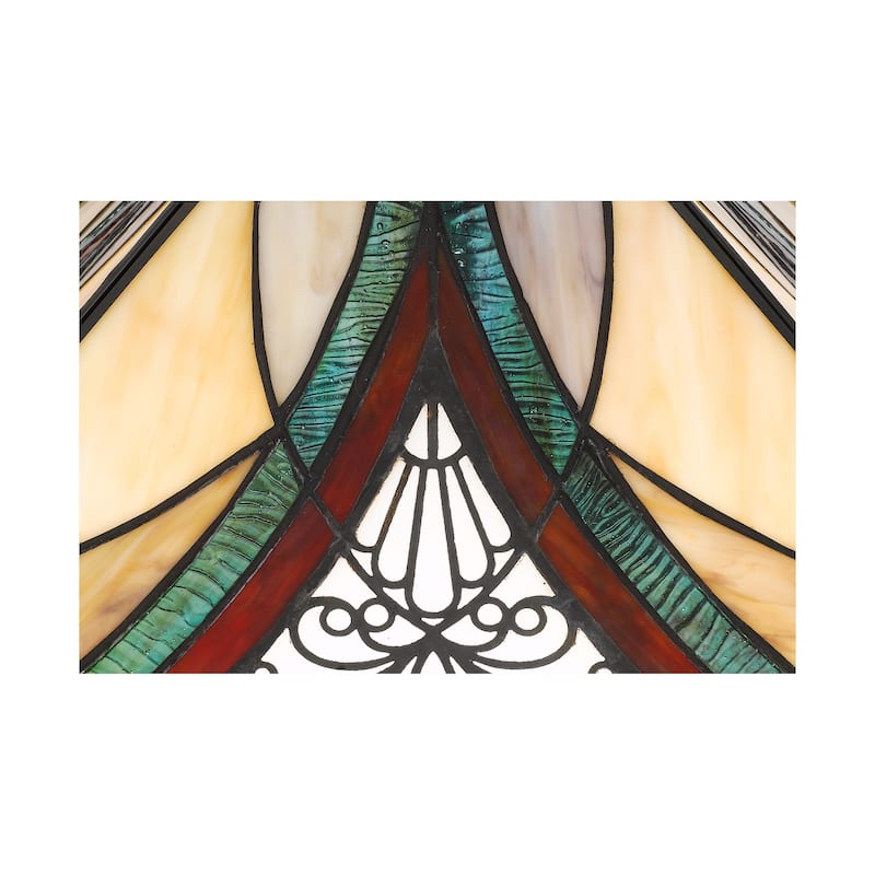 Quoizel Orleans Valiant Bronze Tiffany Table Lamp