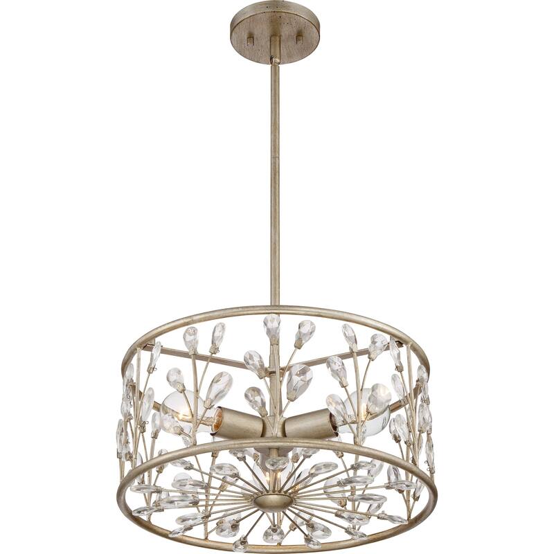 Quoizel Meadow Lane Vintage Gold Semi-flush Mount
