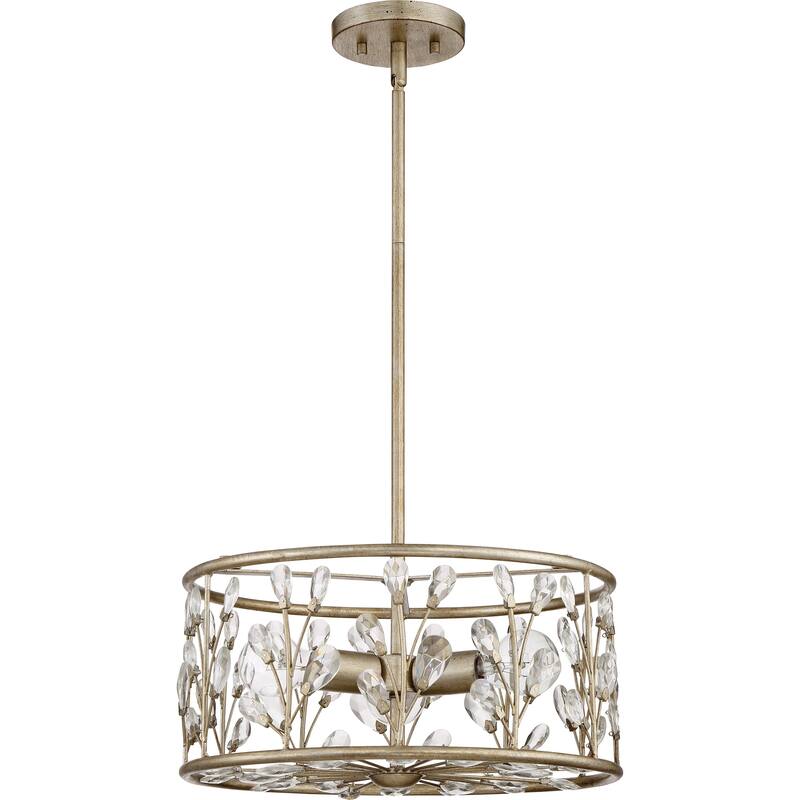 Quoizel Meadow Lane Vintage Gold Semi-flush Mount
