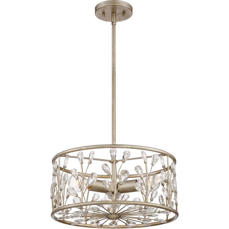 Quoizel Meadow Lane Vintage Gold Semi-flush Mount