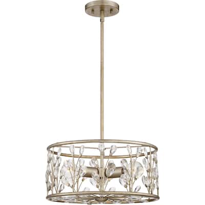 Quoizel Meadow Lane Vintage Gold Semi-flush Mount