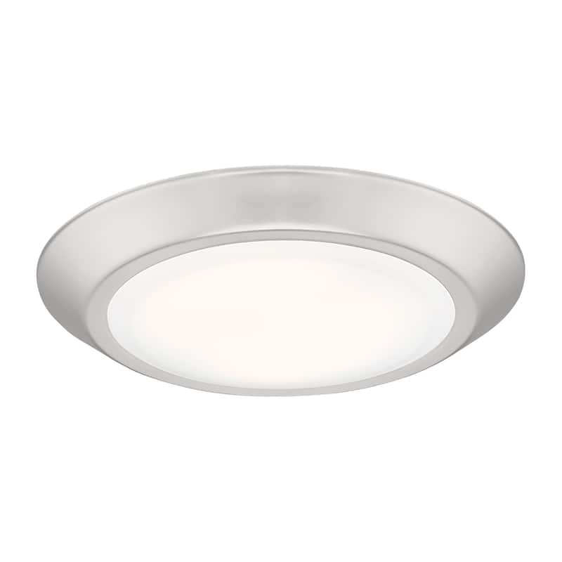 Quoizel Verge Steel 15-watt Flush Mount - Silver