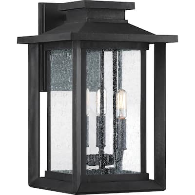 Quoizel Wakefield Earth Black 60-watt Wall Lantern