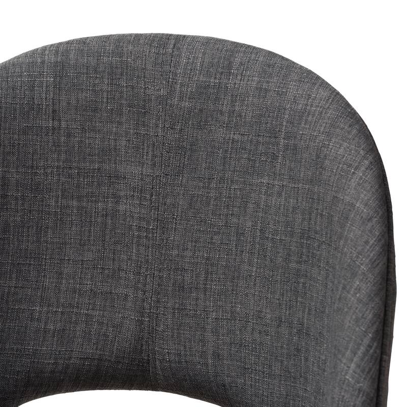 Mid-Century Fabric Upholstered Dining Chair Set by Baxton Studio