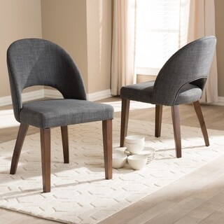Mid-Century Fabric Upholstered Dining Chair Set by Baxton Studio