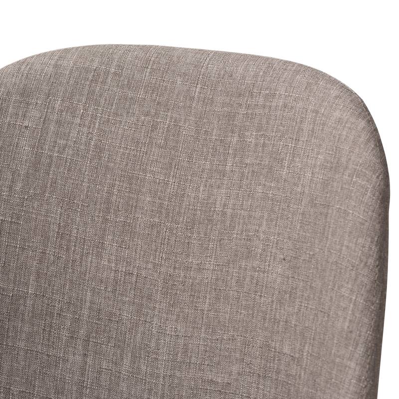 Mid-Century Fabric Upholstered Dining Chair Set by Baxton Studio