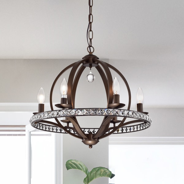 Lovi 6-Light Antique Bronze Pendant Lamp