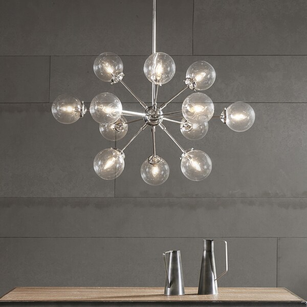 INK+IVY Paige Silver Chandelier