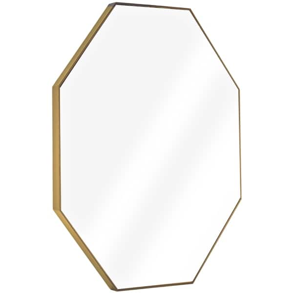slide 1 of 11, American Art Decor Gold Octagon Framed Wall Vanity Infinity Mirror - A