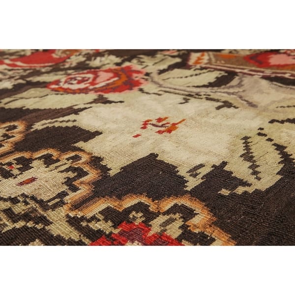 Antique Wash Turkish Kilim Hand Woven Area Rug