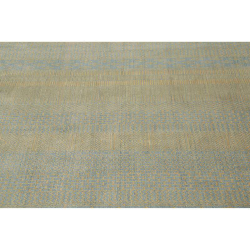 Contemporary Chic Oriental Hand Knotted Area Rug (6'x9') - 6' x 9'